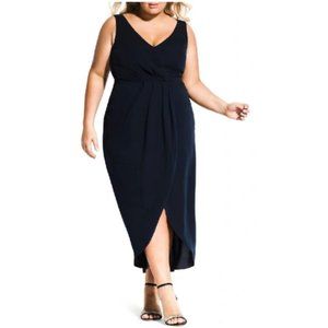 City chic navy sleeveless cherish maxi dress 18